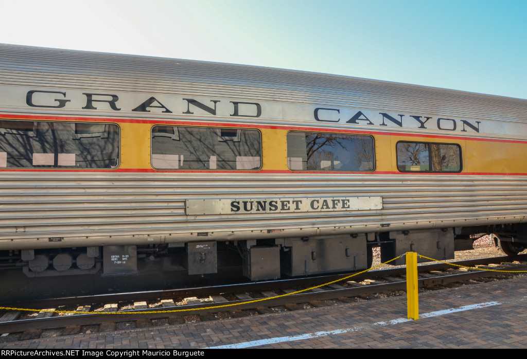 Grand Canyon Railway Budd lounge Sunset Cafe